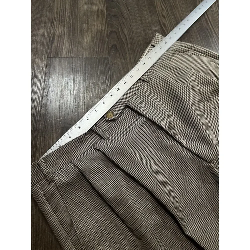Ralph Ralph Lauren Chino Pants Mens 38x32 Beige Pleated 100% Cotton Preppy‎